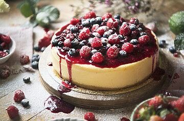 Cotati Food Service Fresh Berry Cheesecake Food Photography Recipe Idea