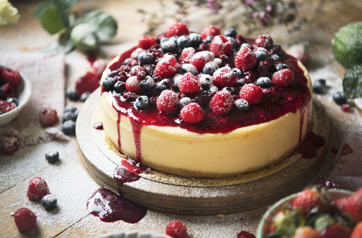 Cotati Food Service Fresh Berry Cheesecake Food Photography Recipe Idea